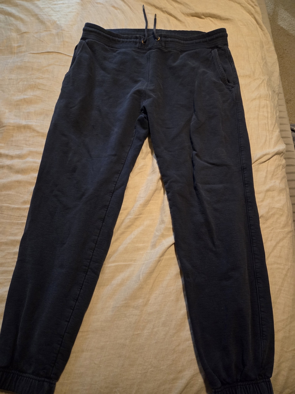 American Giant Men's XL Navy Sweatpants Joggers – Made in USA